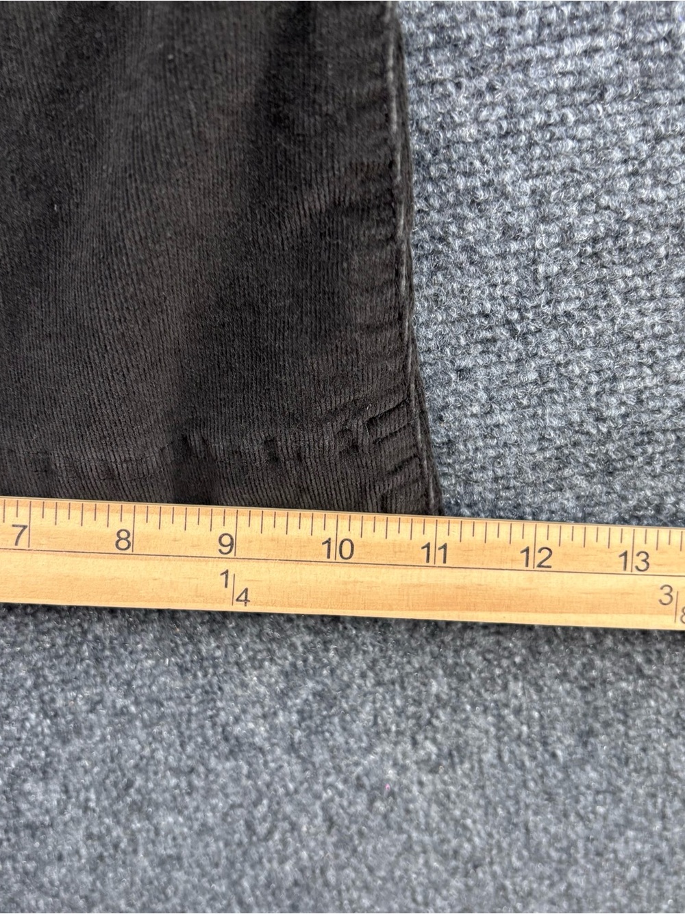 Anthropologie Pilcro The Icon Retro Gray Soft Corduroy Flare Leg Pants Women’s 4 - Picture 9 of 13